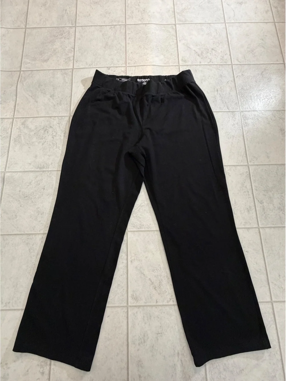 Sonoma black straight leg pants
